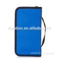 blue polyester cell phone neck hanging bag